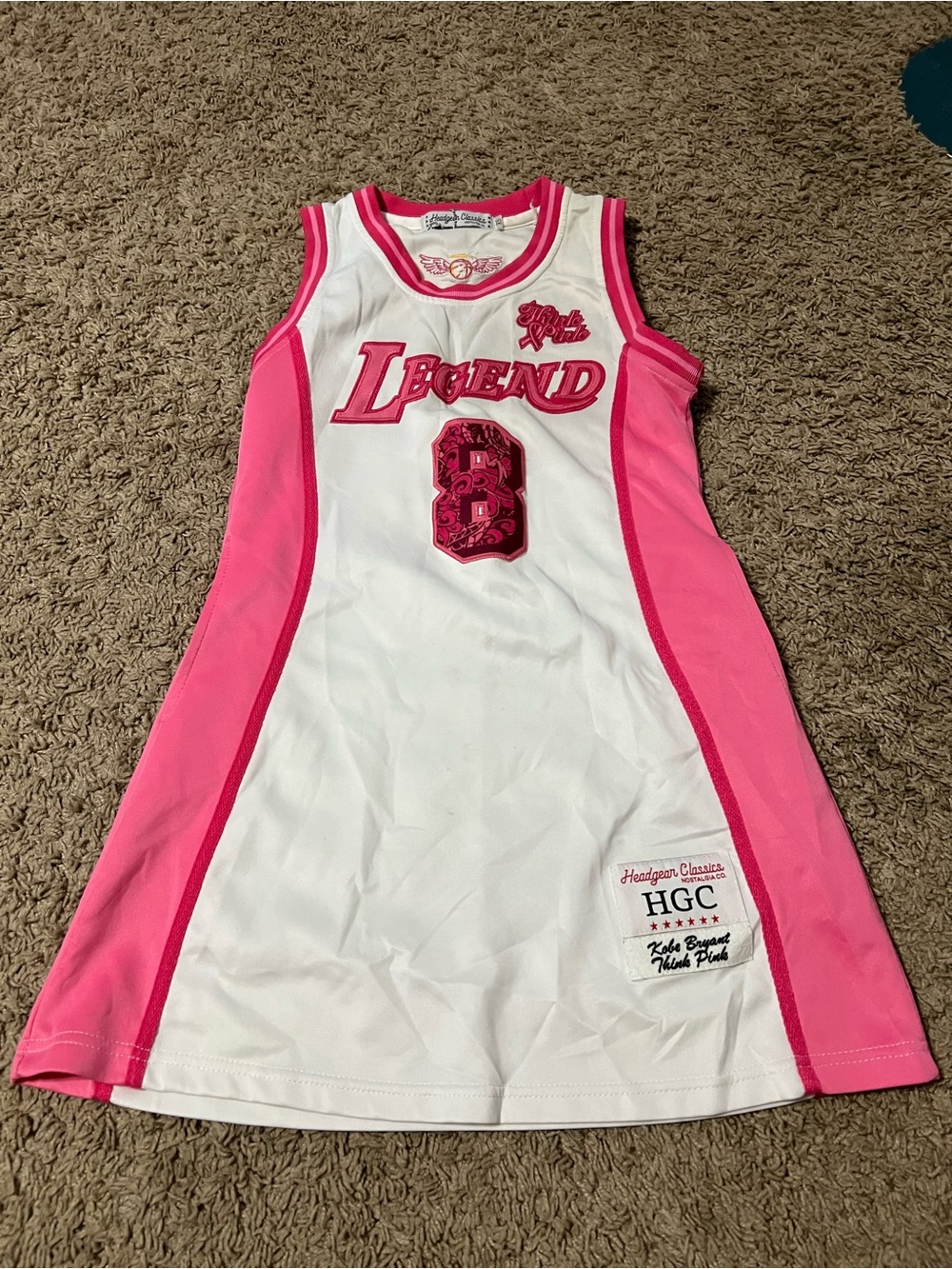 Legend Pink & White Sleeveless Dress Top -